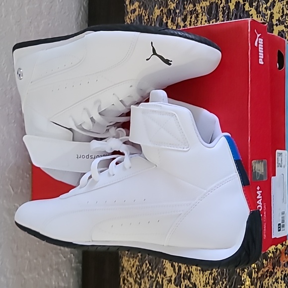 NWBT Puma MMS Neo Cat White BMW Motorsports Mids Sneakers Size: 11 - Picture 6 of 9